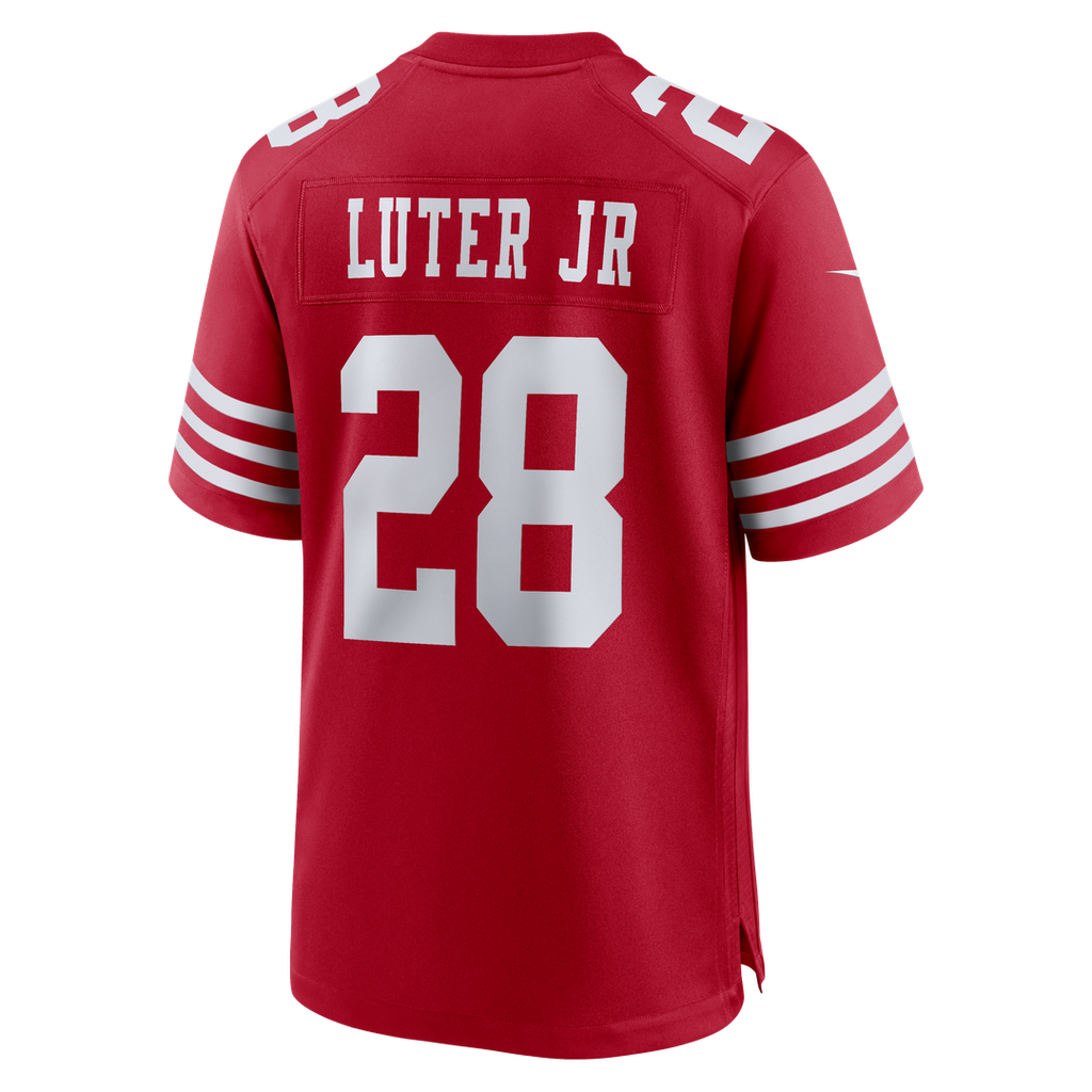 Men's San Francisco 49ers Darrell Luter Jr. Nike  Scarlet  Game Jersey