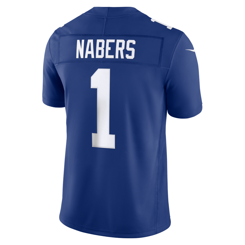 Men's New York Giants Malik Nabers Nike Royal Team Vapor F.U.S.E. Stitched Limited Jersey