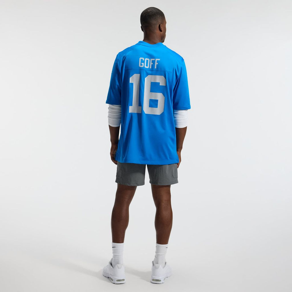 Men's Detroit Lions Jared Goff Nike  Blue Alternate Game Jersey