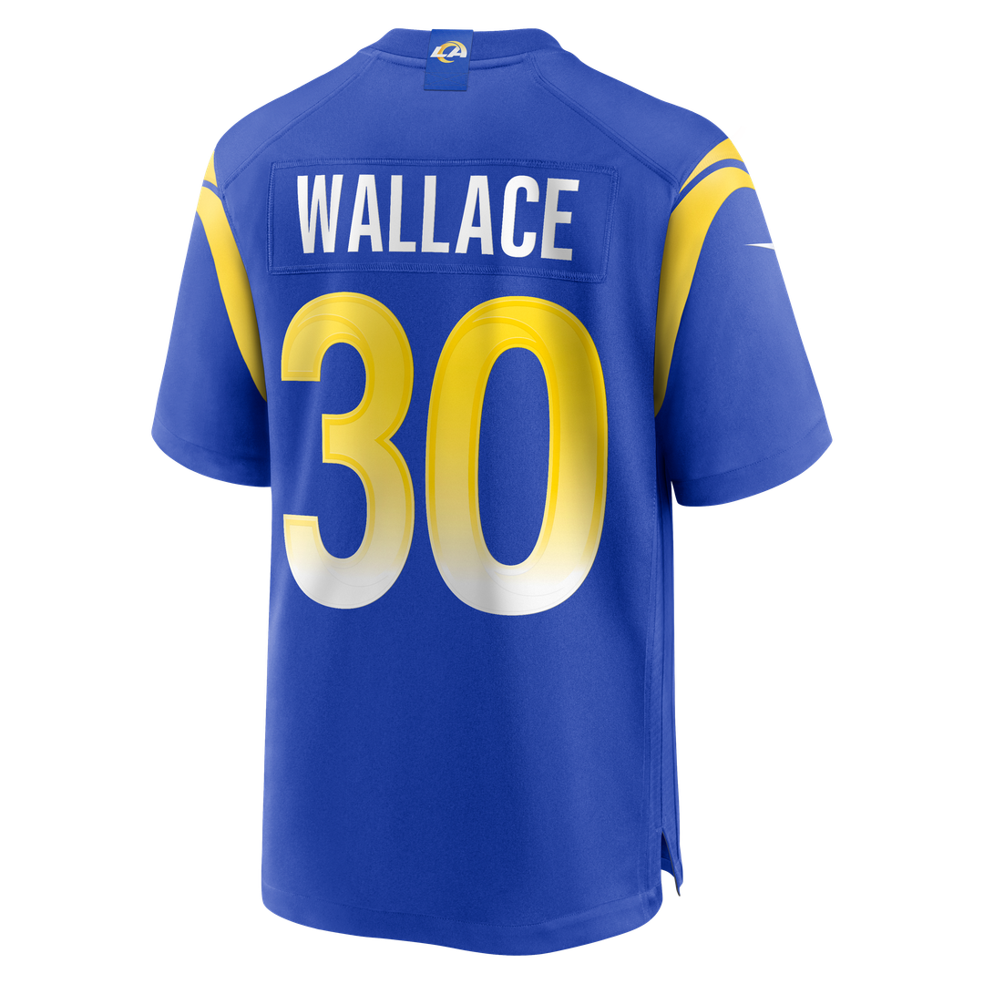 Men's Los Angeles Rams Josh Wallace Nike  Royal Game Jersey