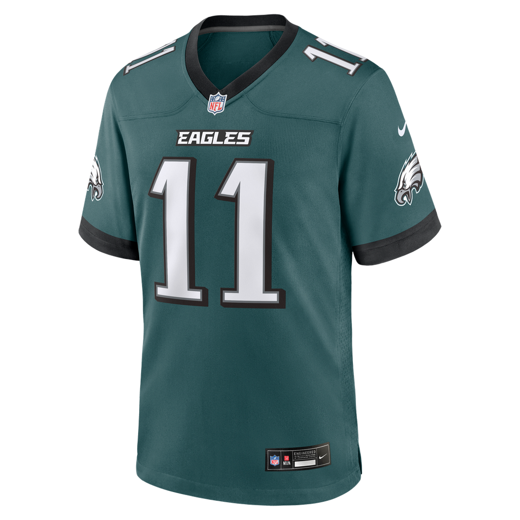Men's Philadelphia Eagles Jihaad Campbell Nike Midnight Green Team Game Jersey