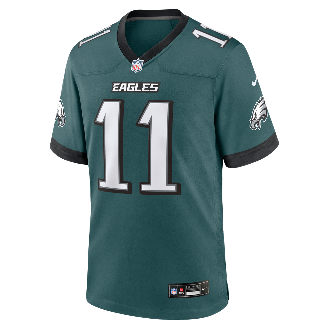 Men's Philadelphia Eagles Jihaad Campbell Nike Midnight Green Team Game Jersey