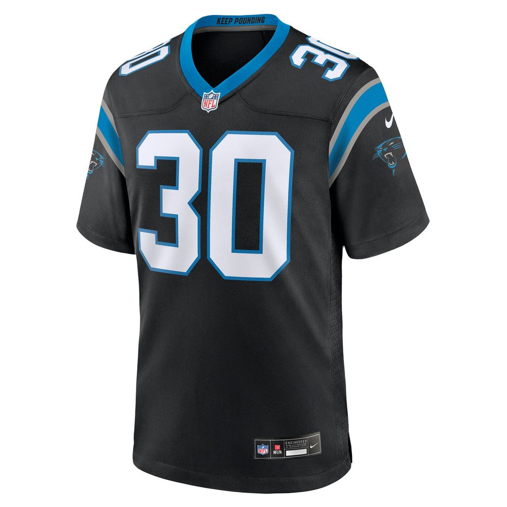 Men's Carolina Panthers Chuba Hubbard Nike Blue Alternate Game Jersey