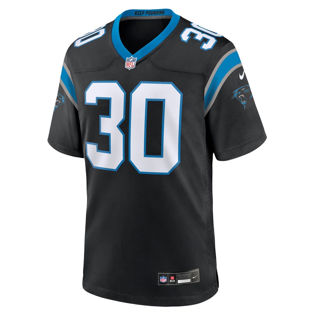 Men's Carolina Panthers Chuba Hubbard Nike Blue Alternate Game Jersey