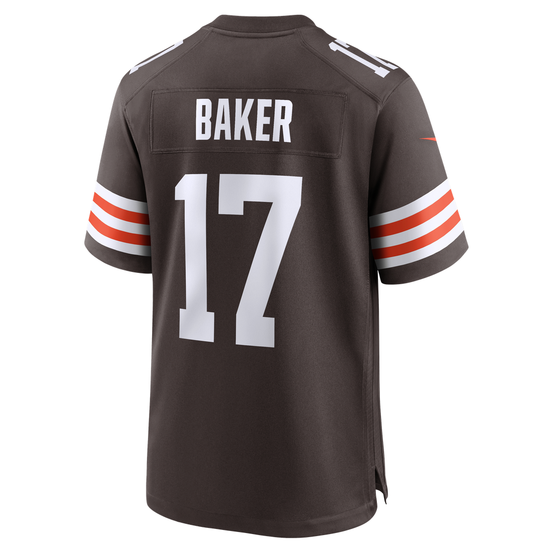 Men's Cleveland Browns Jerome Baker Nike  Brown Team Game Jersey