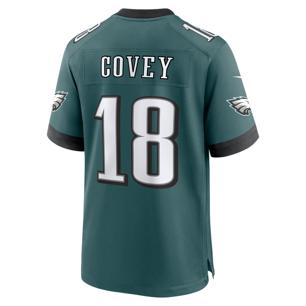 Men's Philadelphia Eagles Britain Covey Nike  Midnight Green Team Game Jersey