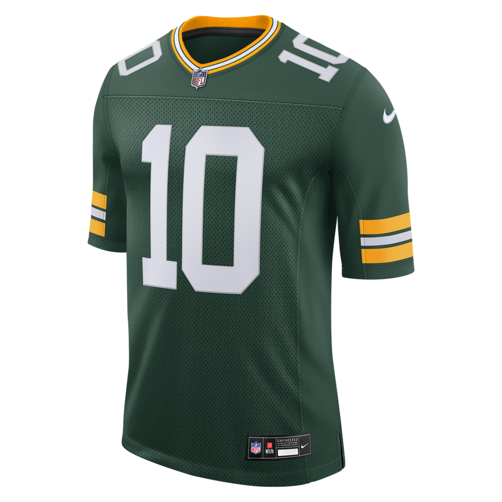 Men's Green Bay Packers Jordan Love Nike Green Vapor Untouchable Stitched Limited Jersey
