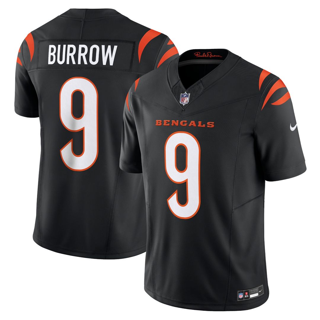 Men's Cincinnati Bengals Joe Burrow Nike Orange Vapor F.U.S.E. Limited Jersey