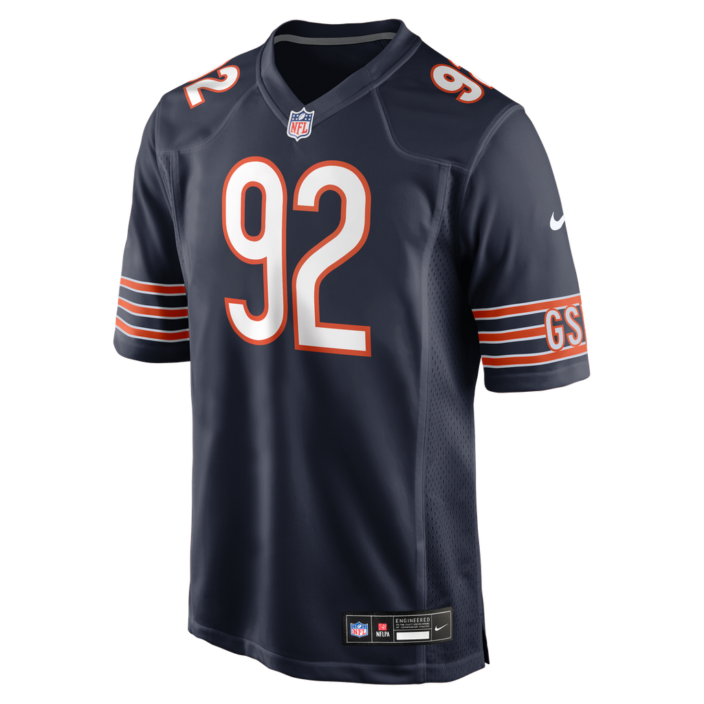 Men's Chicago Bears Daniel Hardy Nike  Navy Team Game Jersey