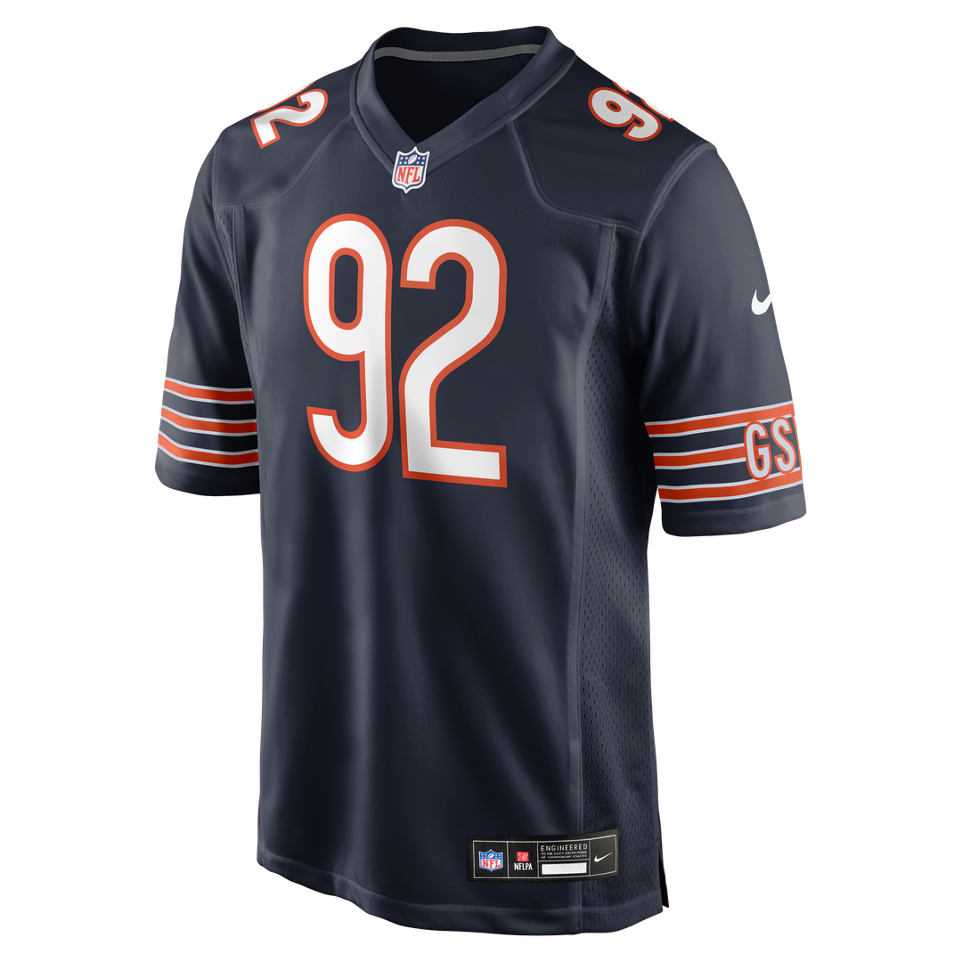 Men's Chicago Bears Daniel Hardy Nike  Navy Team Game Jersey