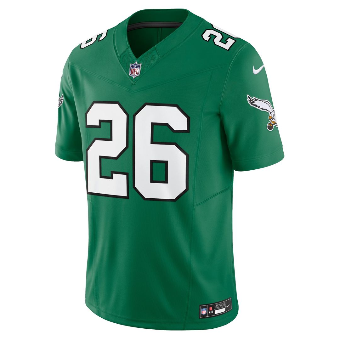 Men's Philadelphia Eagles Saquon Barkley Nike Kelly Green Alternate Vapor F.U.S.E. Limited Jersey