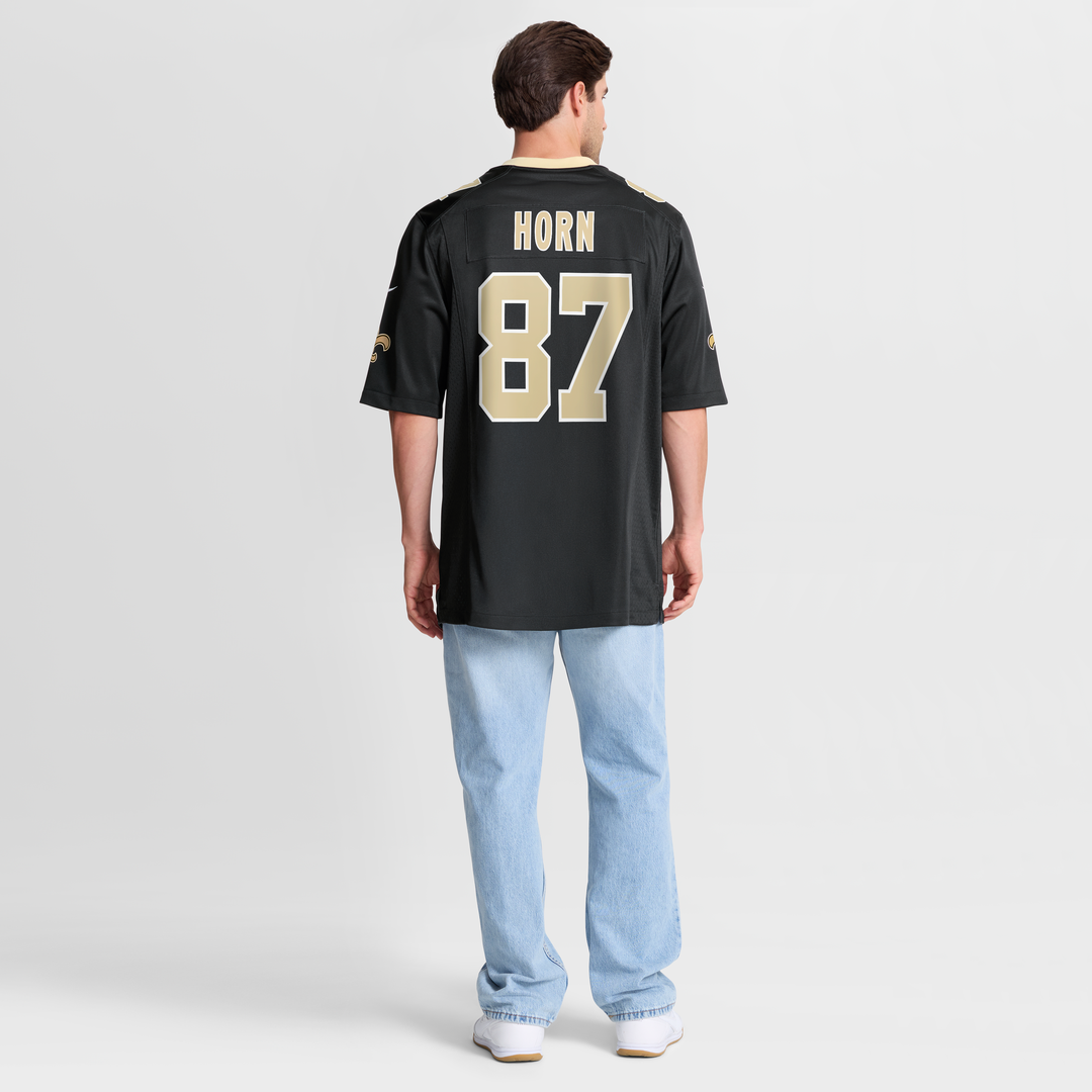 Men's New Orleans Saints Joe Horn Nike Black Game Retired Player Jersey