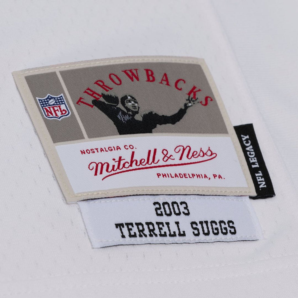 Men's Baltimore Ravens Terrell Suggs Mitchell & Ness Purple 2003 Legacy Replica Jersey