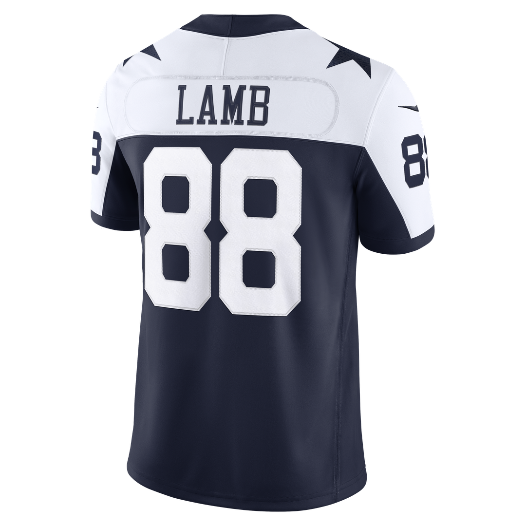 Men's Dallas Cowboys CeeDee Lamb Nike Navy Alternate Vapor F.U.S.E. Stitched Limited Jersey