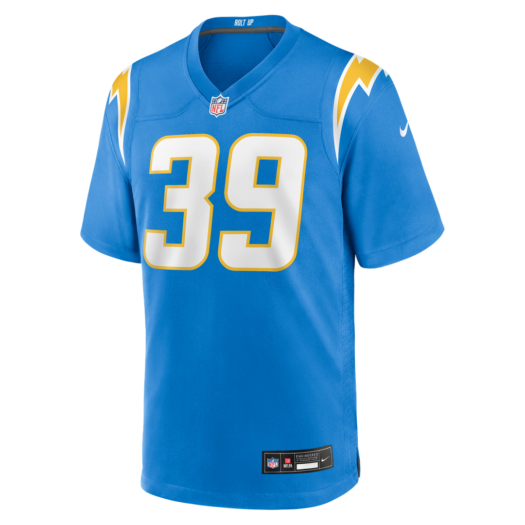 Men's Los Angeles Chargers Eric Rogers Nike  Powder Blue Team Game Jersey