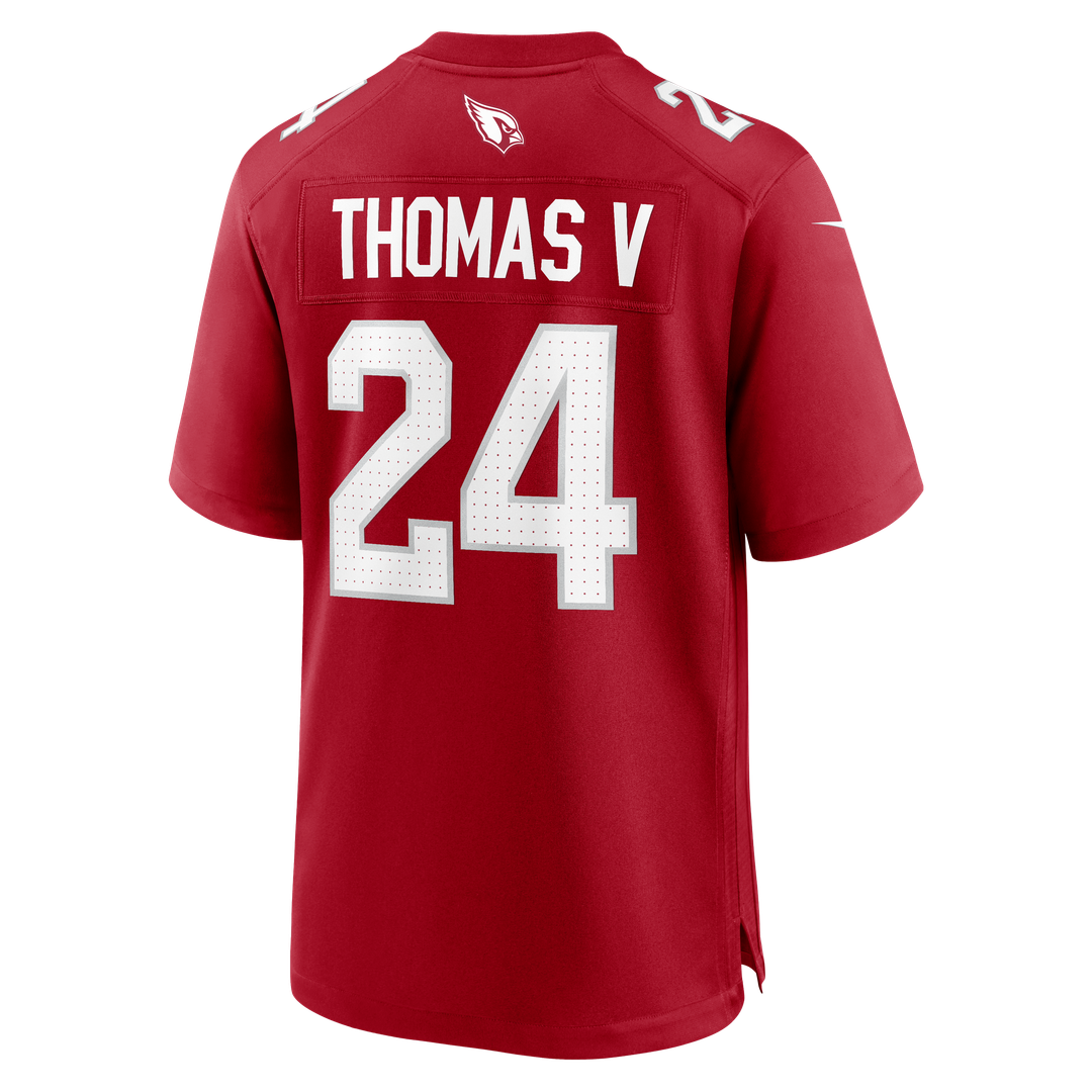 Men's Arizona Cardinals Starling Thomas V Nike  Cardinal Team Game Jersey