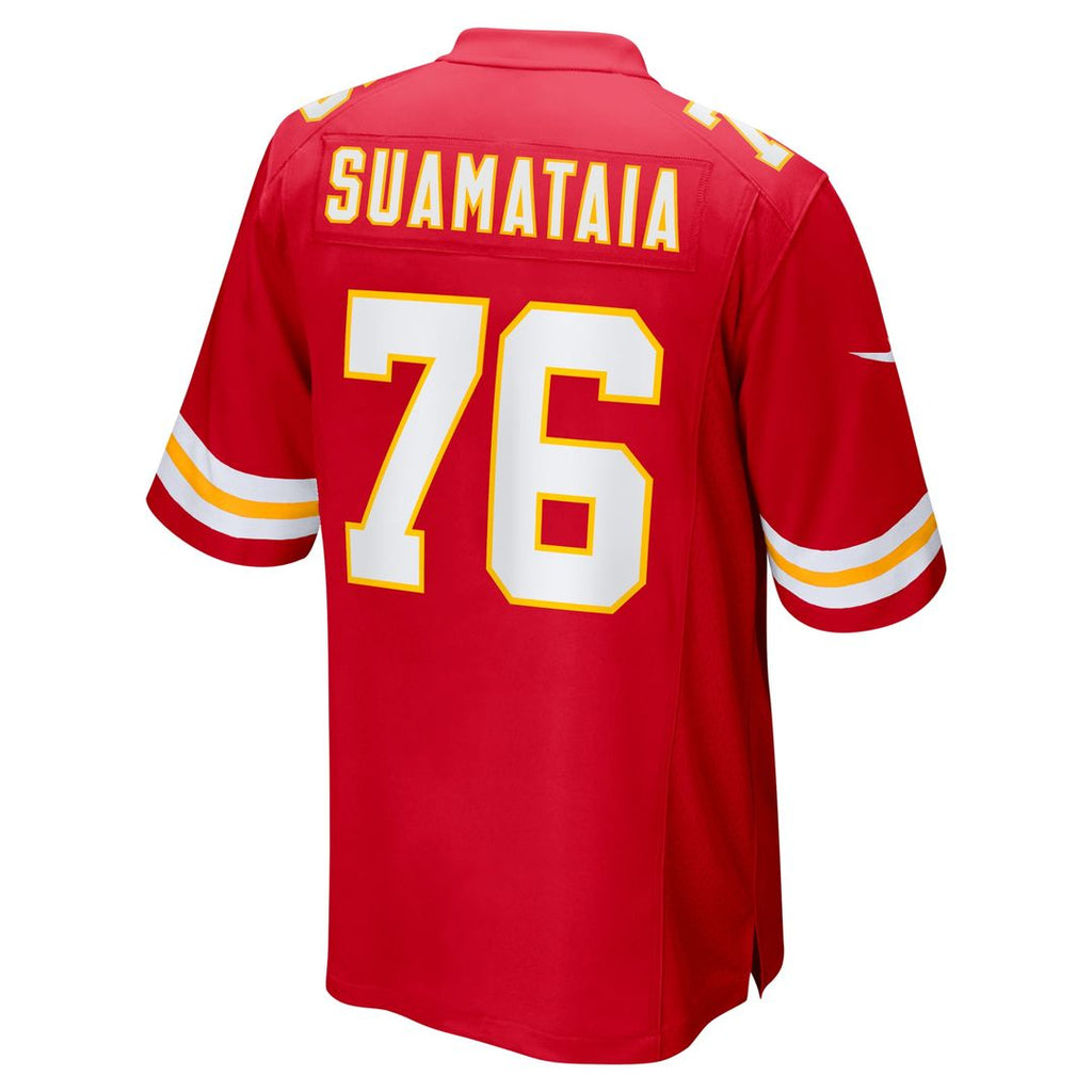 Men's Kansas City Chiefs Kingsley Suamataia Nike  Red  Game Jersey