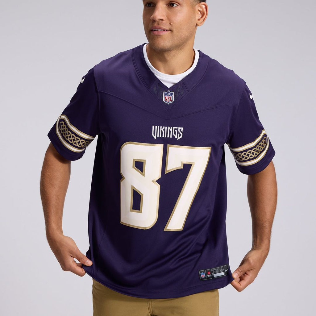 Men's Minnesota Vikings T.J. Hockenson Nike Purple 2026 Rivalries Collection Stitched Limited Jersey