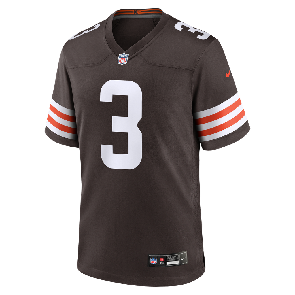 Men's Cleveland Browns Marquise Goodwin Nike  Brown Team Game Jersey
