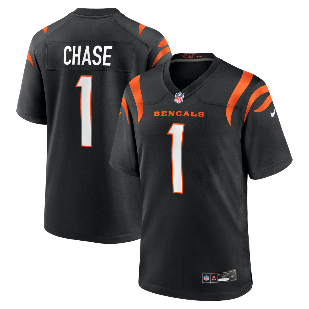 Men's Cincinnati Bengals Ja'Marr Chase Nike Orange Alternate Game Jersey