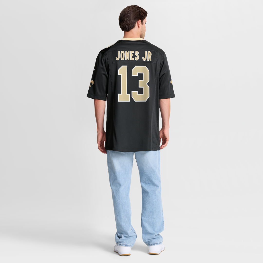 Men's New Orleans Saints Velus Jones Jr. Nike  Black Team Game Jersey