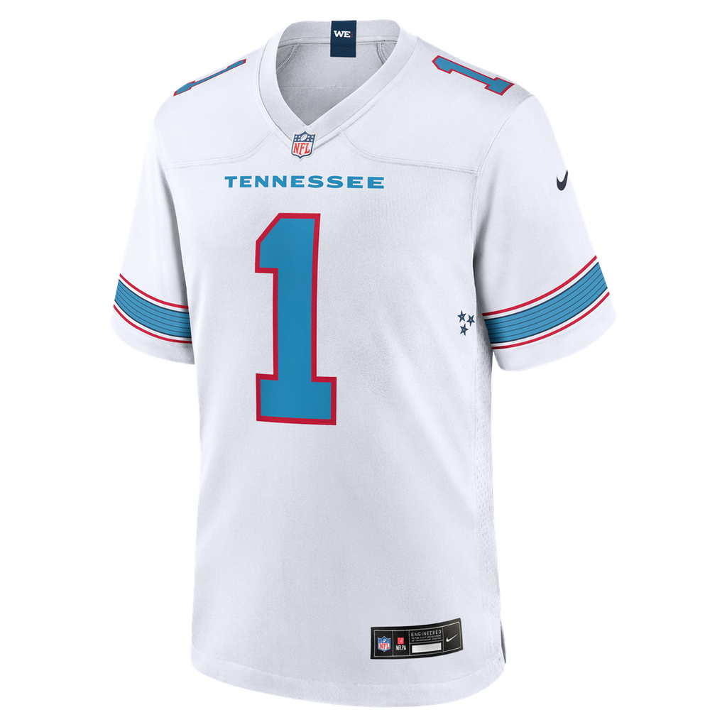 Men's Tennessee Titans Cameron Ward Nike Light Blue Game Jersey