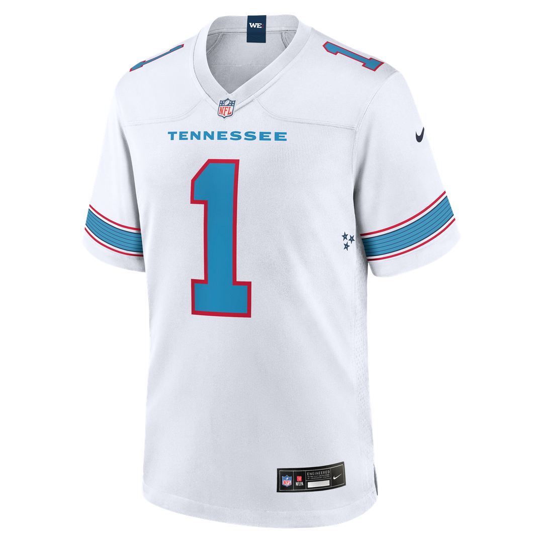Men's Tennessee Titans Cameron Ward Nike Light Blue Game Jersey