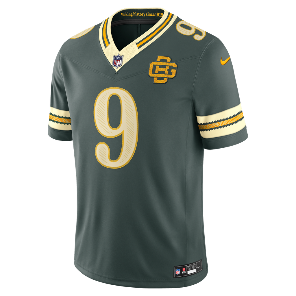 Men's Green Bay Packers Christian Watson Nike Green 2026 Rivalries Collection Stitched Limited Jersey