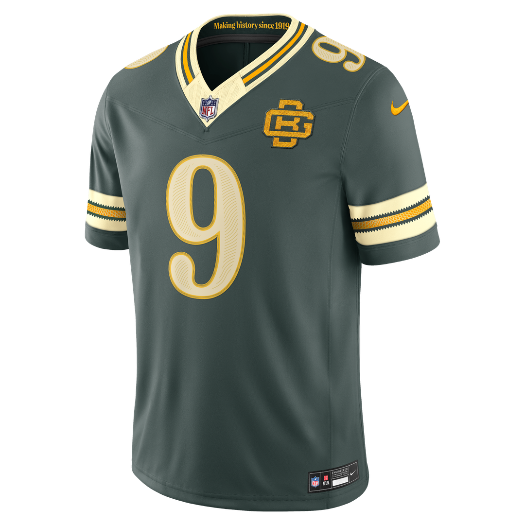 Men's Green Bay Packers Christian Watson Nike Green 2026 Rivalries Collection Stitched Limited Jersey