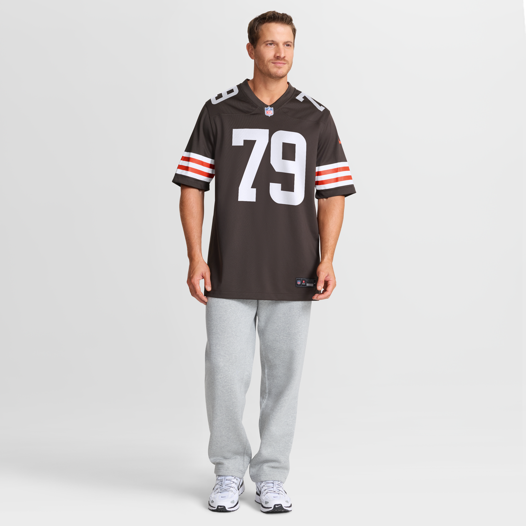 Men's Cleveland Browns Dawand Jones Nike  Brown Team Game Jersey
