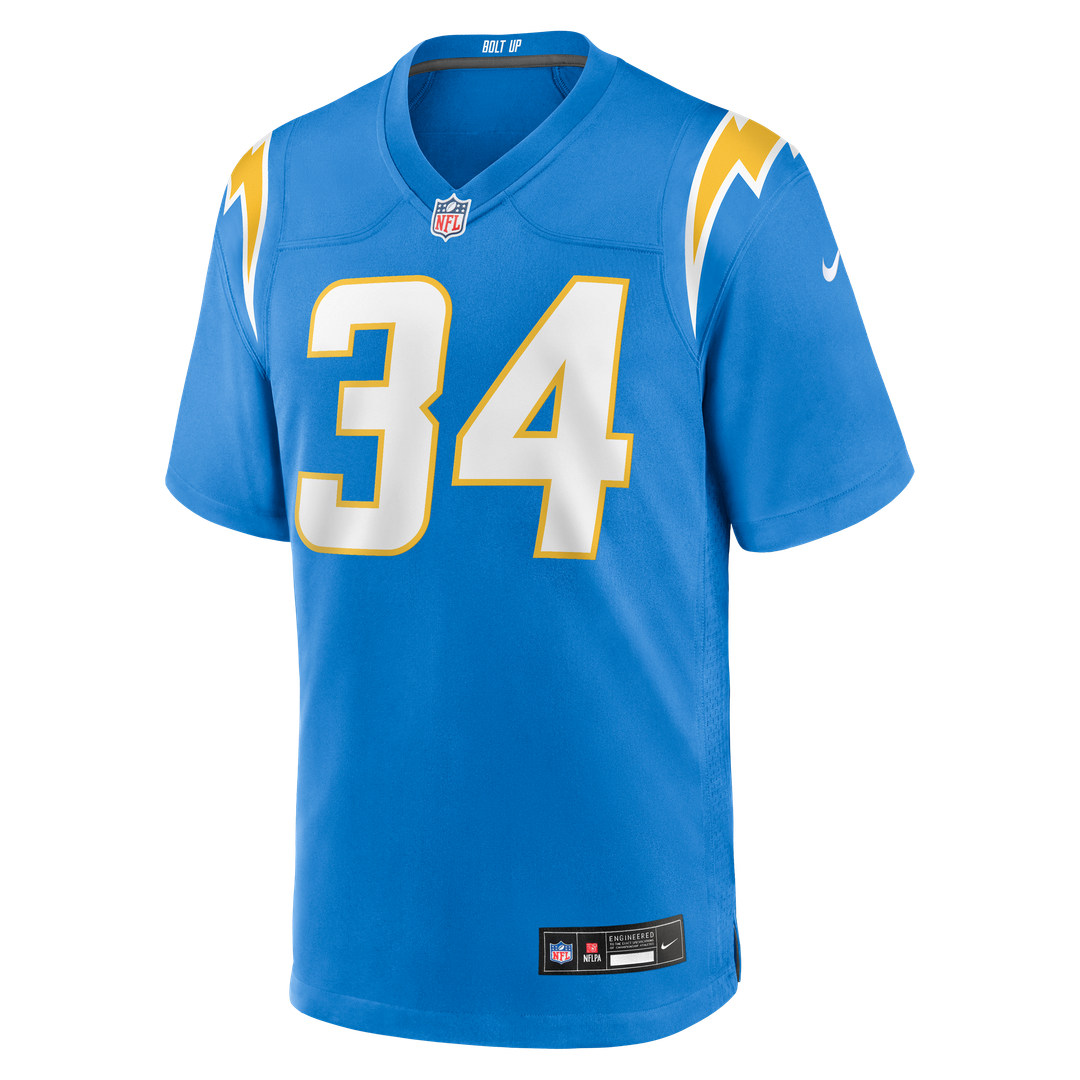 Men's Los Angeles Chargers Keaton Mitchell Nike  Powder Blue Team Game Jersey