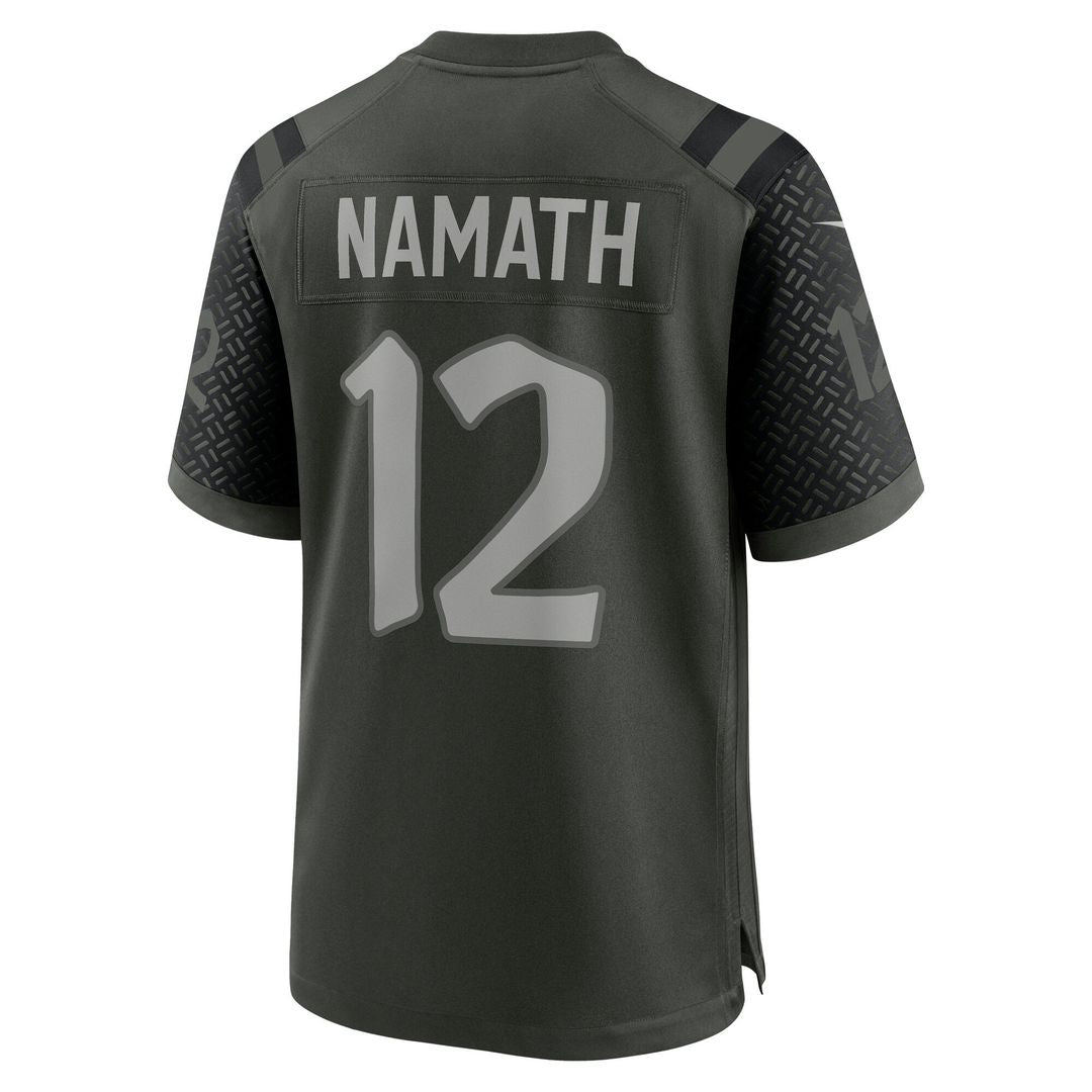 Men's New York Jets Joe Namath Nike Green Rivalries Collection Retired Player Game Jersey