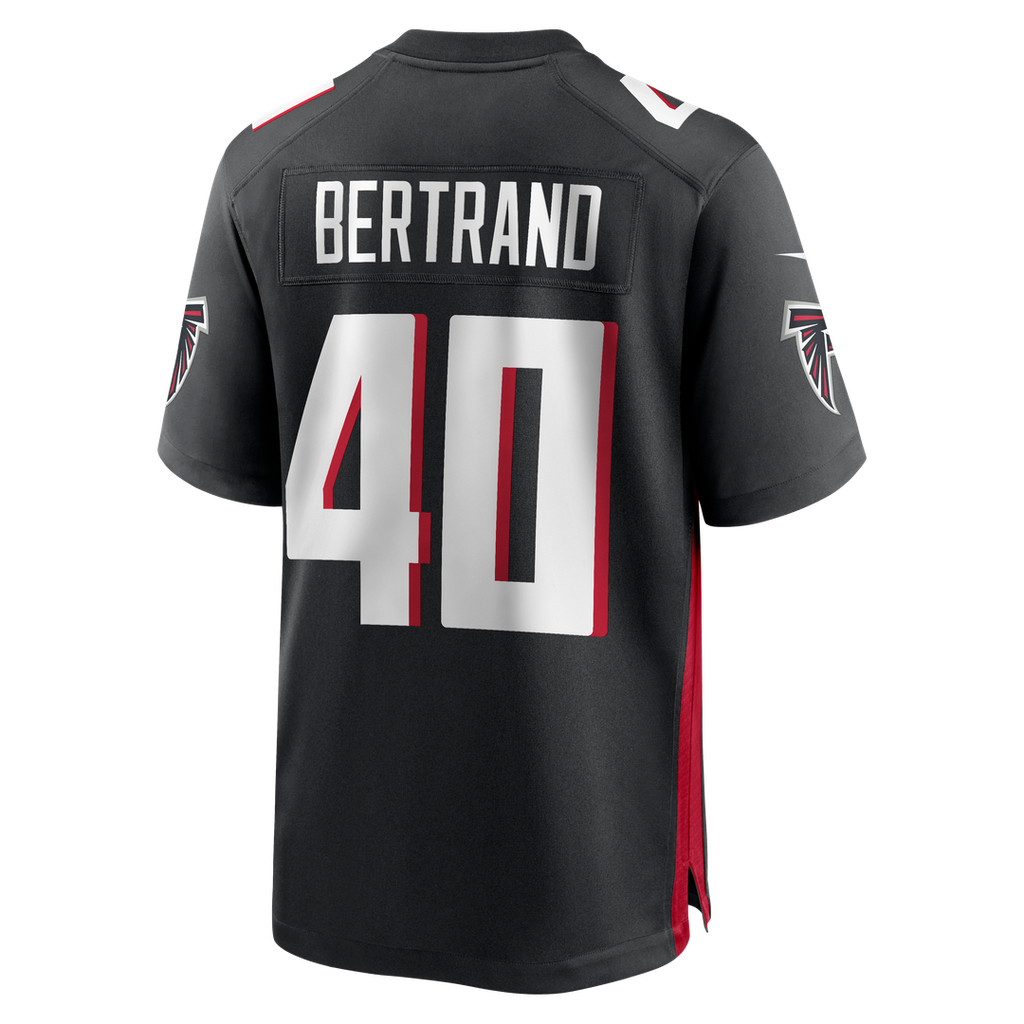 Men's Atlanta Falcons JD Bertrand Nike  Black Team Game Jersey