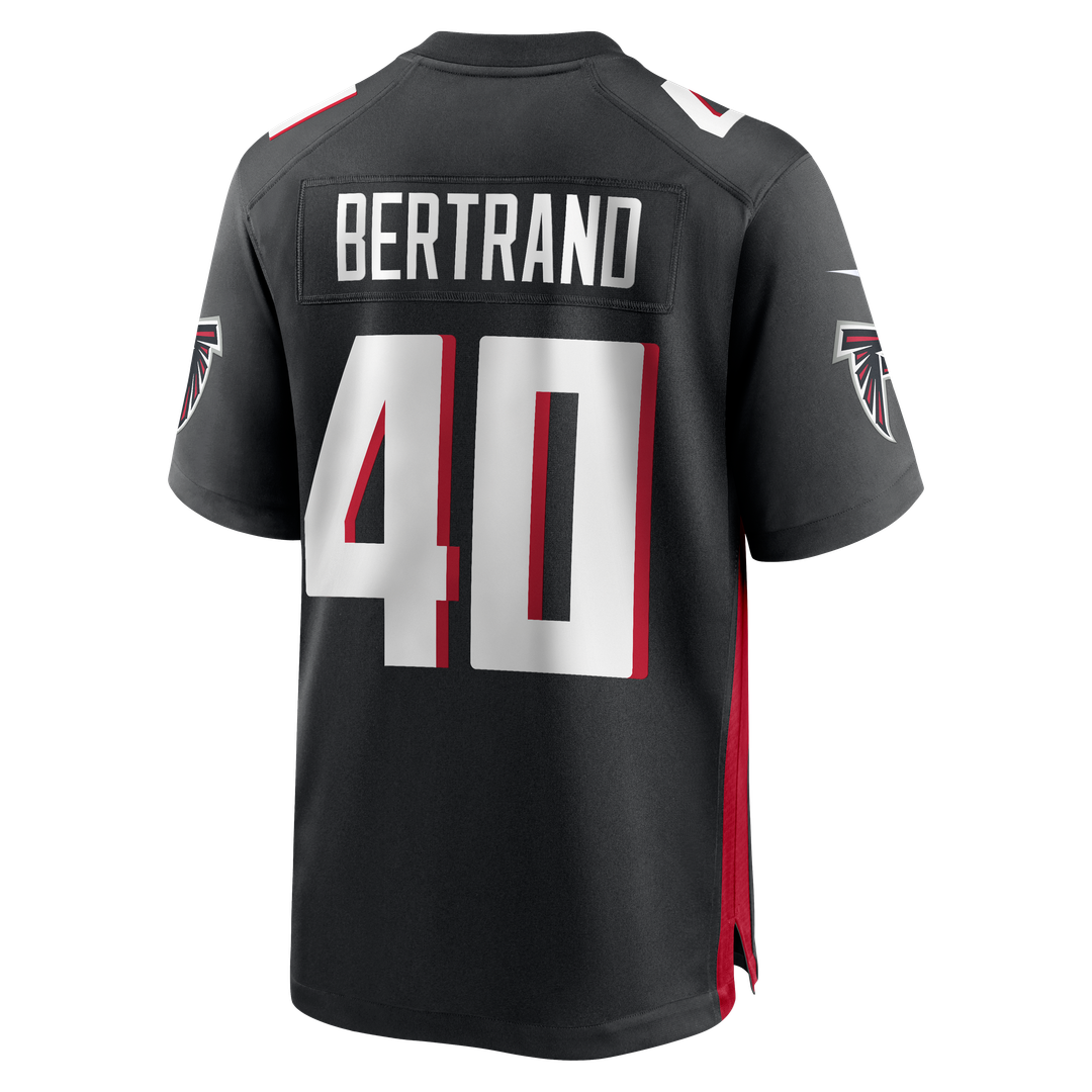 Men's Atlanta Falcons JD Bertrand Nike  Black Team Game Jersey