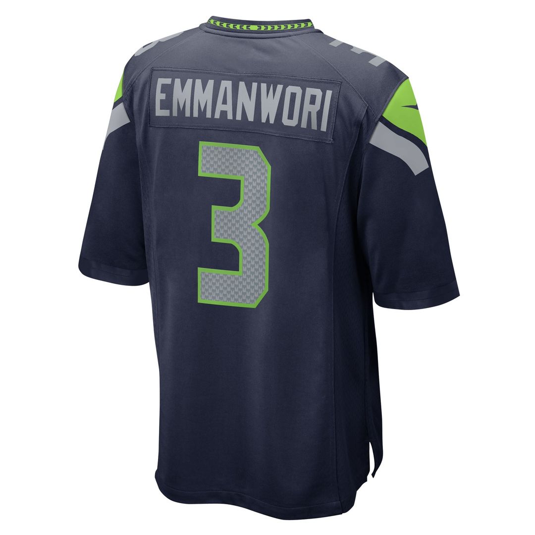 Men's Seattle Seahawks Nick Emmanwori Nike  College Navy Team Game Jersey