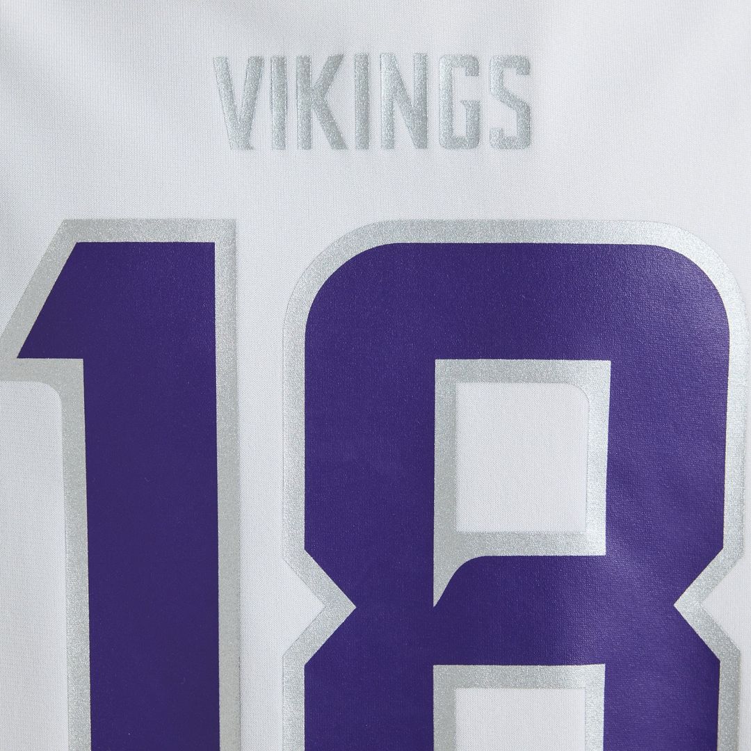 Men's Minnesota Vikings Justin Jefferson Nike White Alternate Game Player Jersey