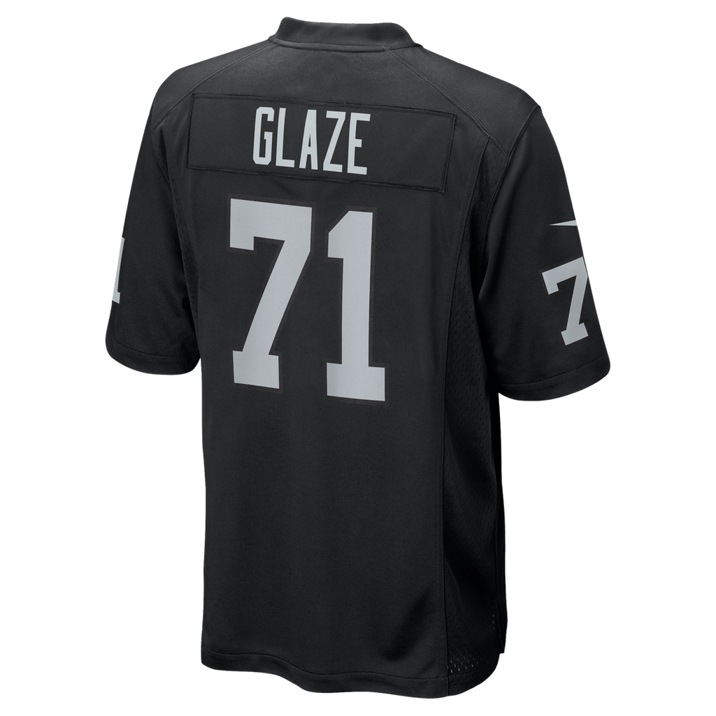 Men's Las Vegas Raiders DJ Glaze Nike  Black Team Game Jersey