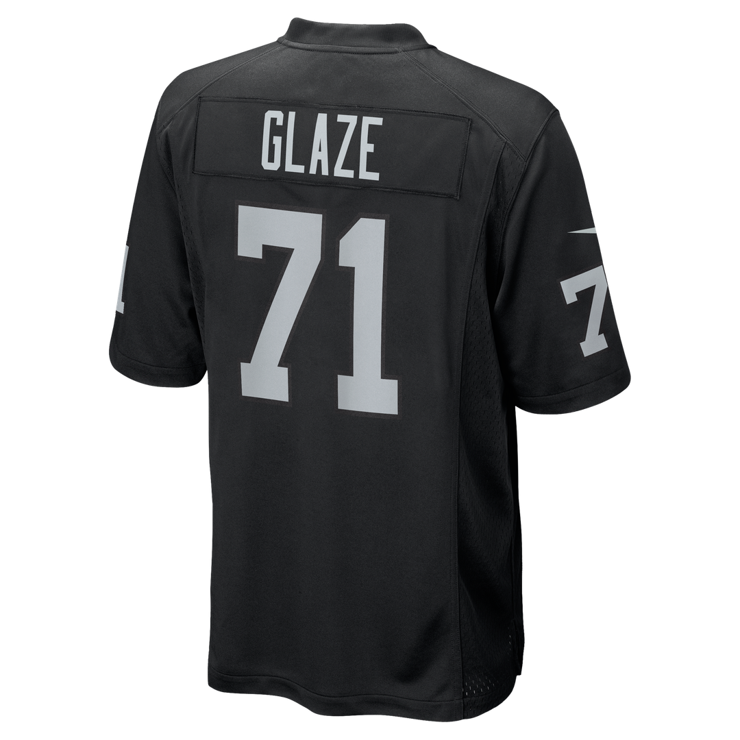Men's Las Vegas Raiders DJ Glaze Nike  Black Team Game Jersey