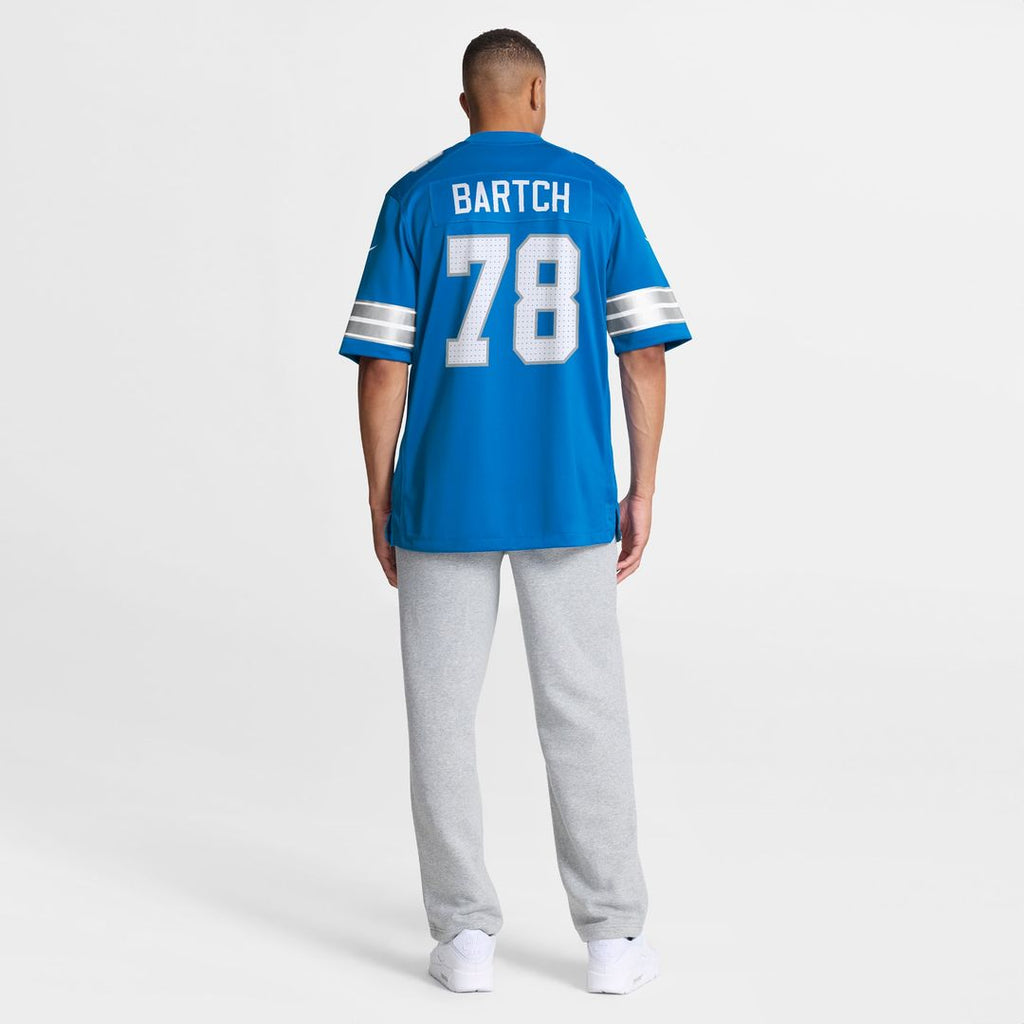 Men's Detroit Lions Ben Bartch Nike  Blue Team Game Jersey