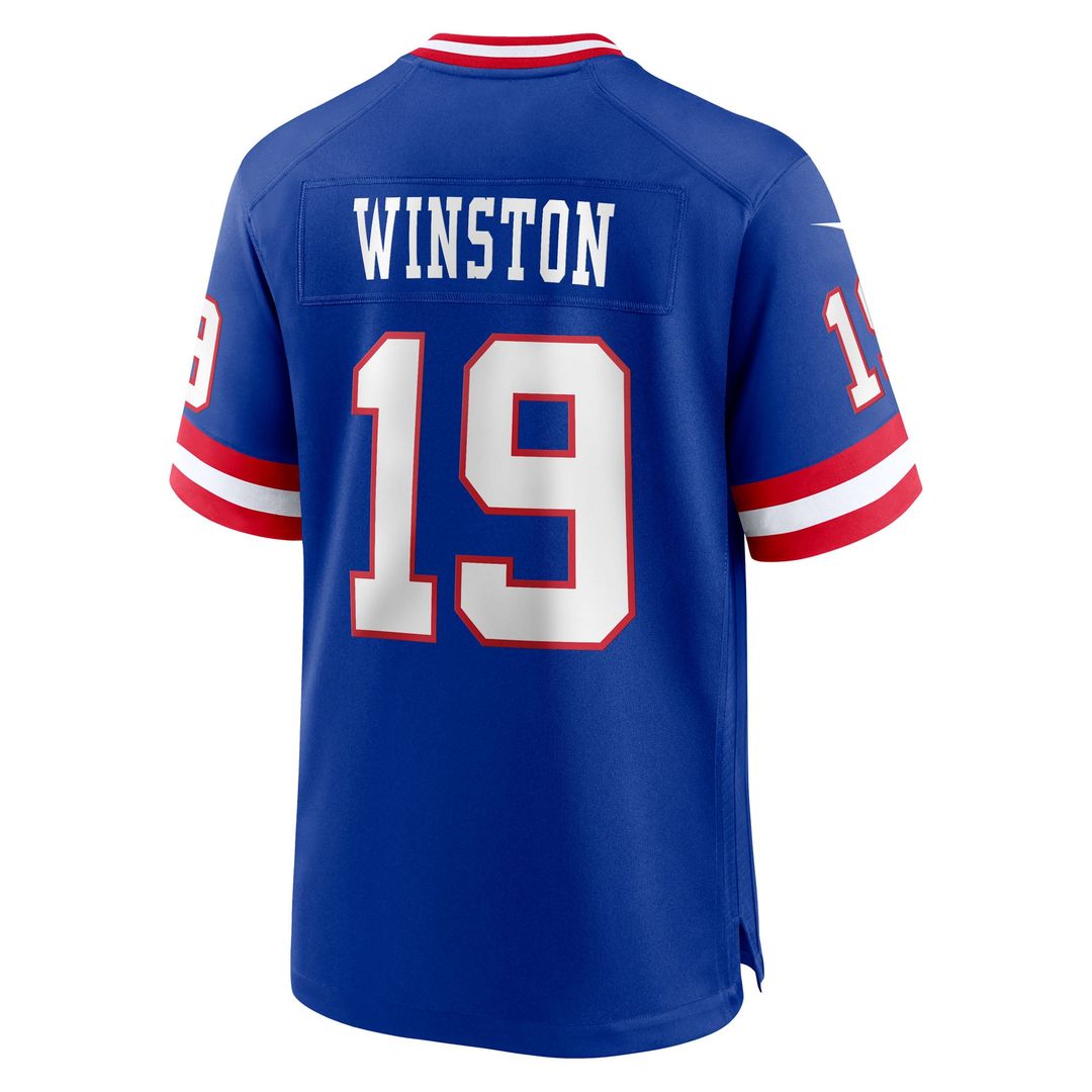 Men's New York Giants Jameis Winston Nike  Royal Alternate 2 Game Jersey