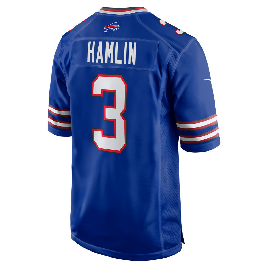 Men's Buffalo Bills Damar Hamlin Nike White  Game Jersey