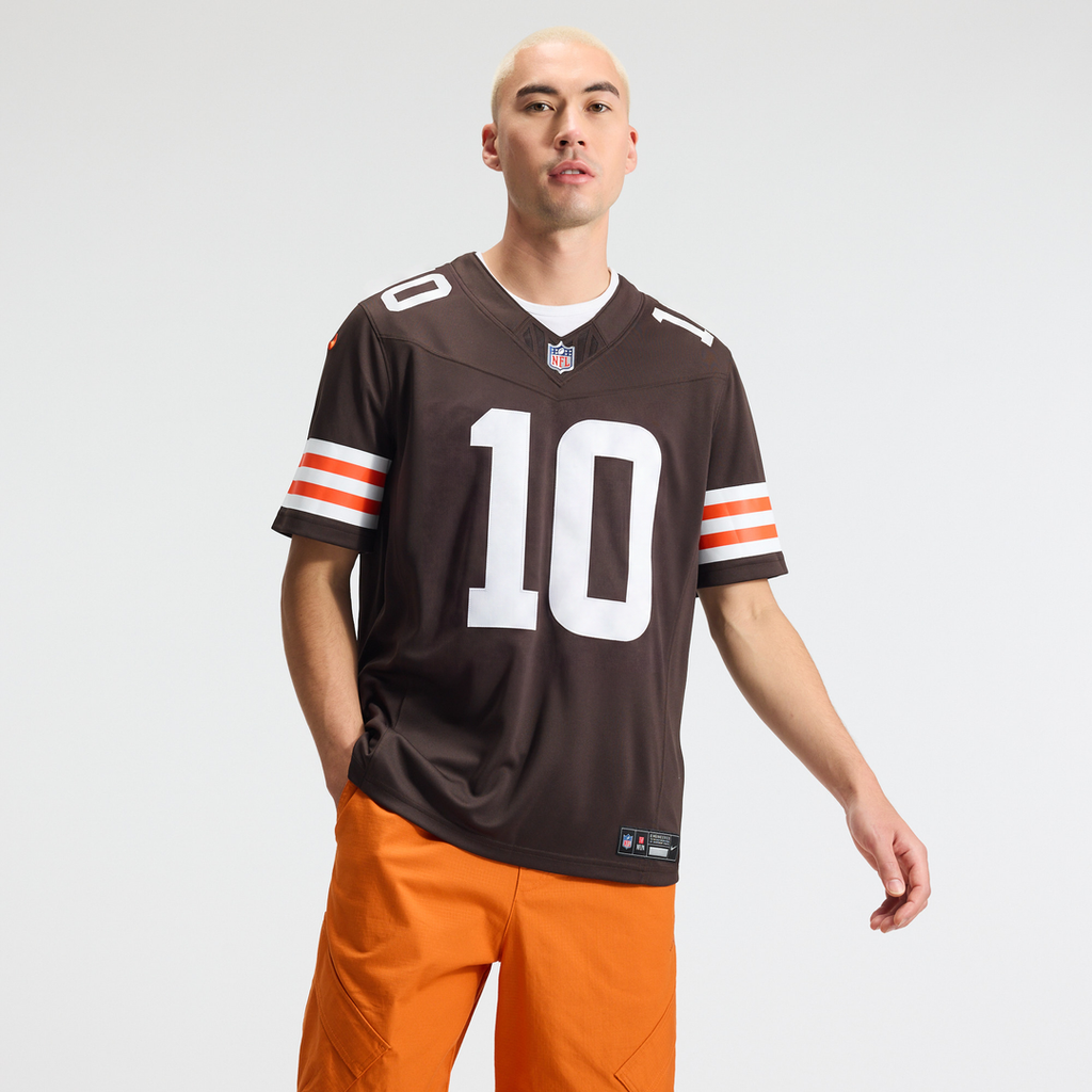Men's Cleveland Browns Quinshon Judkins Nike Brown Team Vapor F.U.S.E. Stitched Limited Jersey
