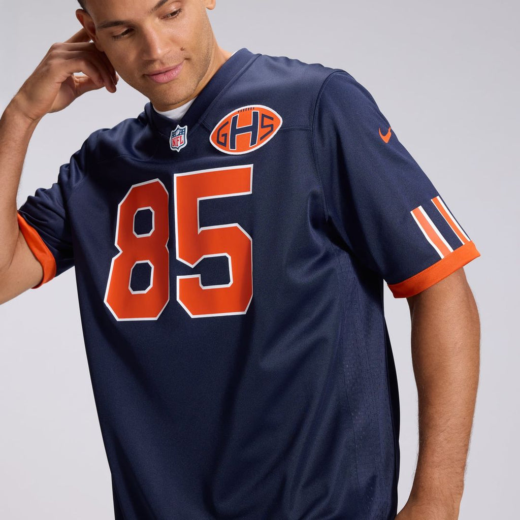 Men's Chicago Bears Cole Kmet Nike Navy 2026 Rivalries Collection Game Jersey