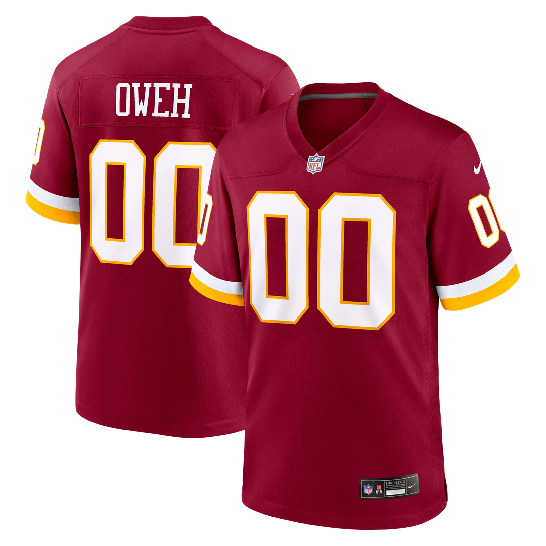 Men's Washington Commanders Odafe Oweh Nike Burgundy Game Jersey