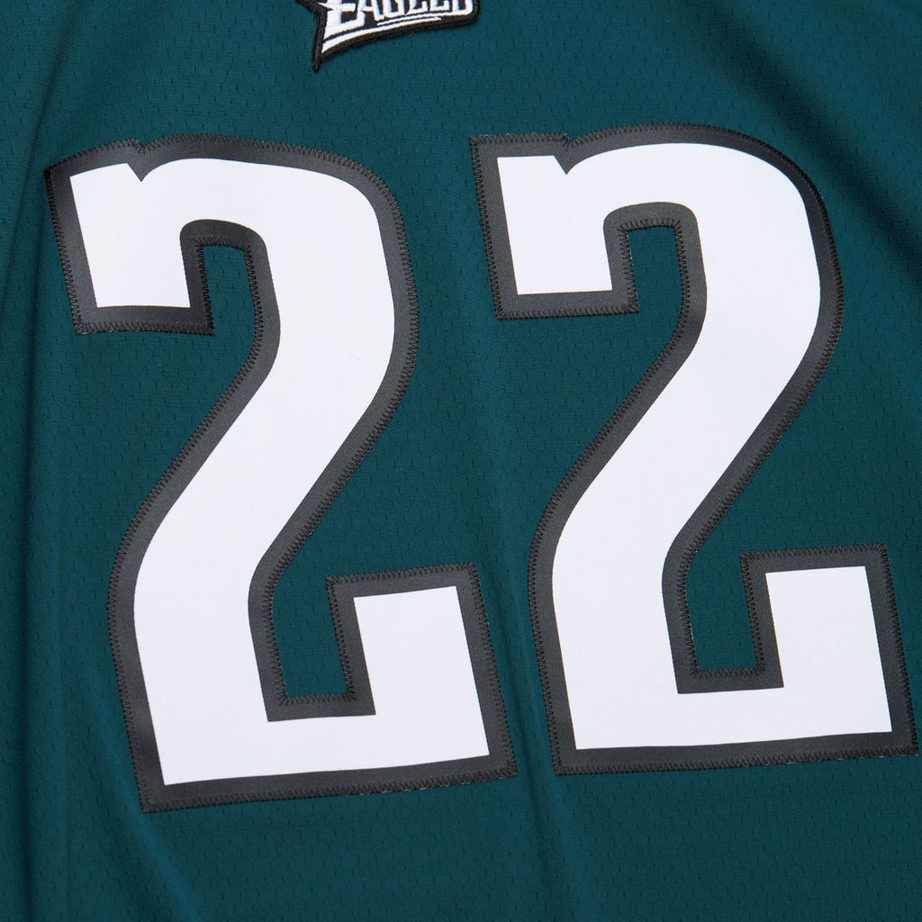 Men's Philadelphia Eagles Duce Staley Mitchell & Ness Midnight Green 2002 Legacy Replica Jersey