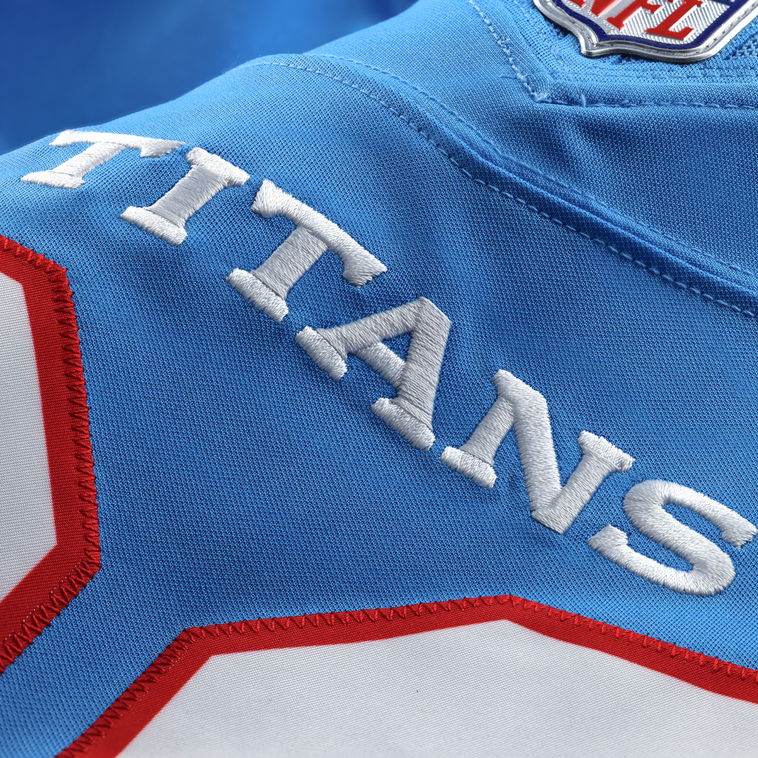 Men's Tennessee Titans Jeffery Simmons Nike Light Blue Team Vapor F.U.S.E. Stitched Limited Jersey