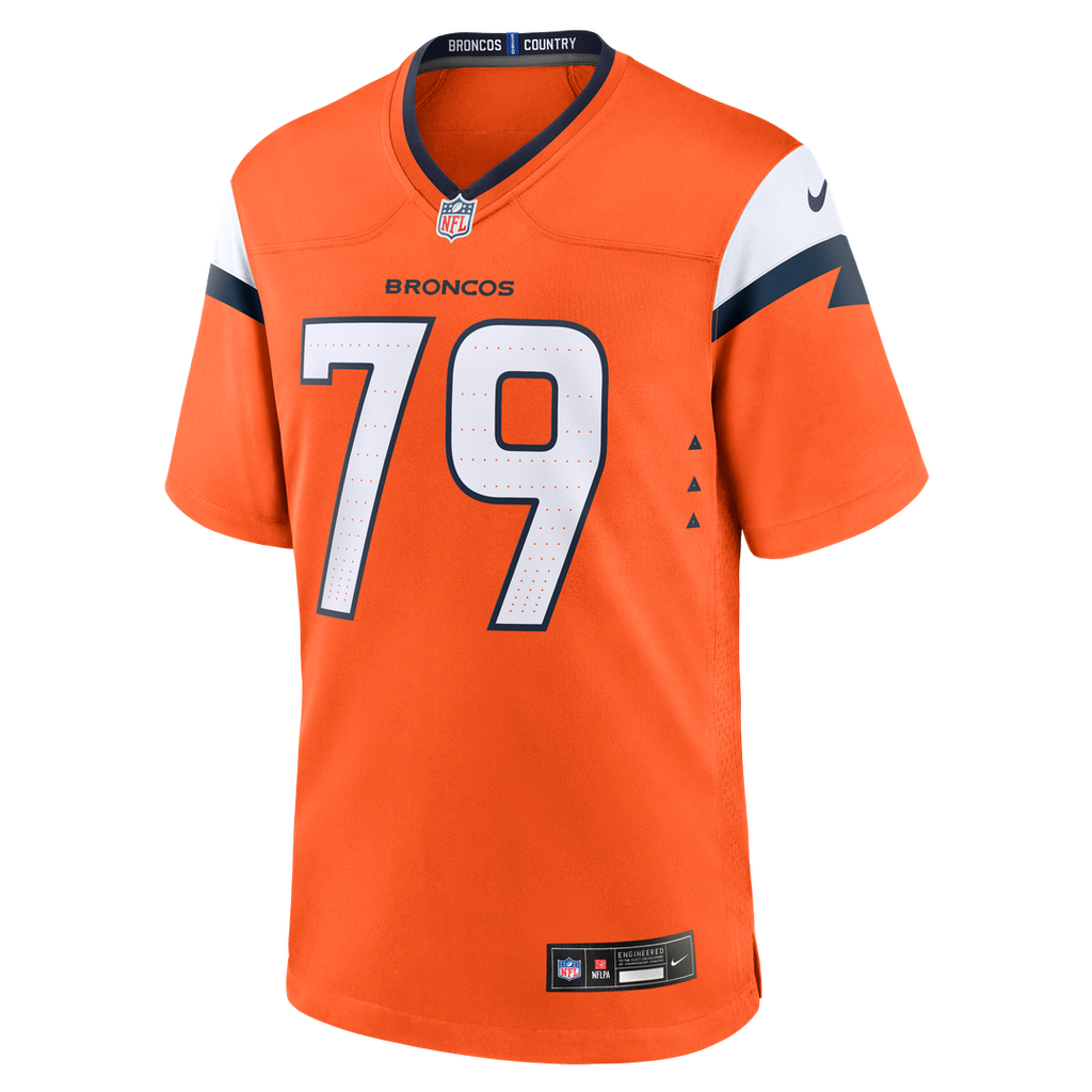 Men's Denver Broncos Matt Peart Nike  Orange Team Game Jersey