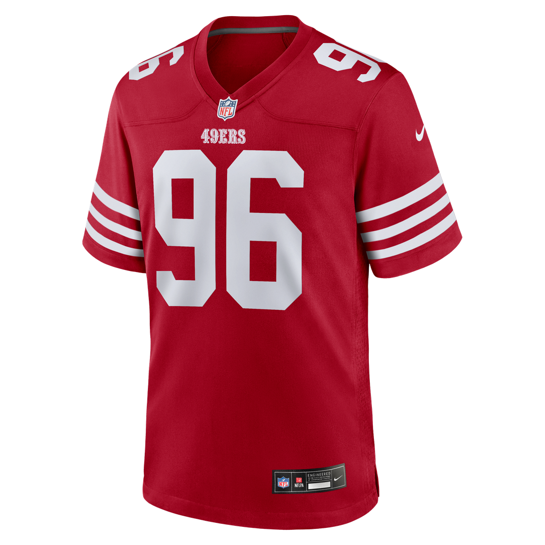 Men's San Francisco 49ers Jordan Jefferson Nike  Scarlet Team Game Jersey