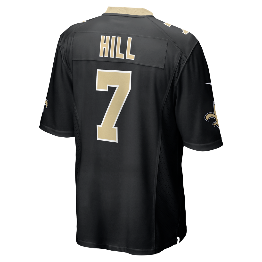 Men's New Orleans Saints Taysom Hill Nike Black Game Jersey