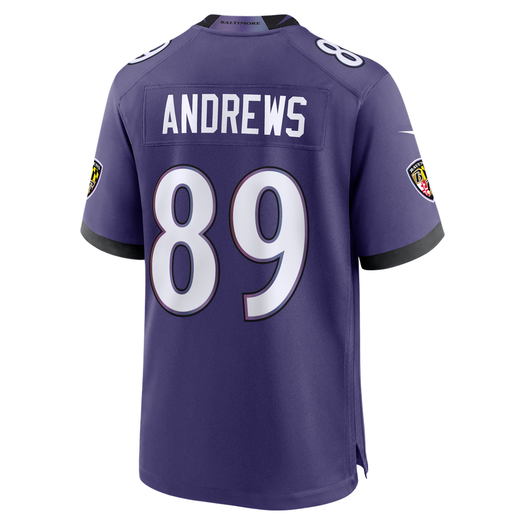 Men's Baltimore Ravens Mark Andrews Nike Black Alternate Game Jersey